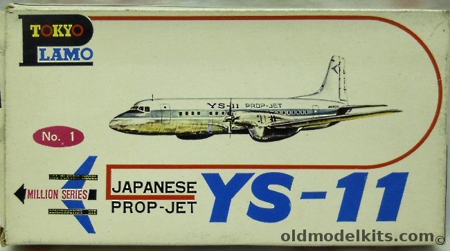 Sanwa 1/150 YS-11 Prop Jet Airliner, 501 plastic model kit